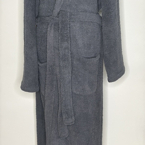 Barefoot Dreams CozyChic Long Sleeve Adult Robe in Navy Size 2 (Women's XL) - Picture 5 of 11